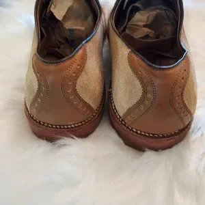 Allen Edmonds Oakmont Saddle Oxford Brown Leather/Tan Suede Vibram Comfort Sole Allen Edmonds | Shoes | Allen Edmonds Oakmont Saddle Oxford  main image 4